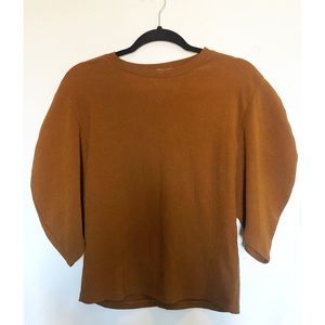 Zara Trafaluc Ribbed Statement Shoulder Top. US Size: S